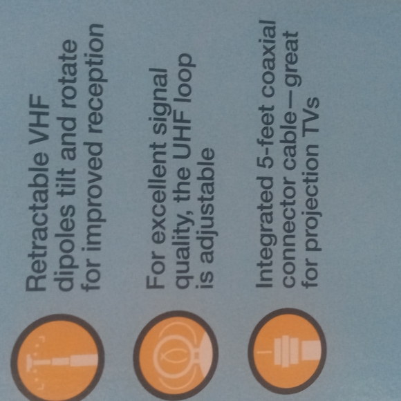 RCA Black Indoor Antenna - Picture 3 of 3